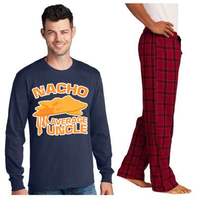 Nacho Average Uncle Funny Long Sleeve Pajama Set