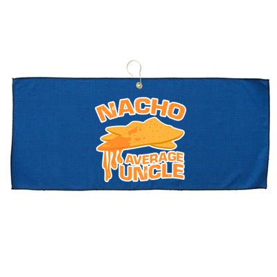 Nacho Average Uncle Funny Large Microfiber Waffle Golf Towel