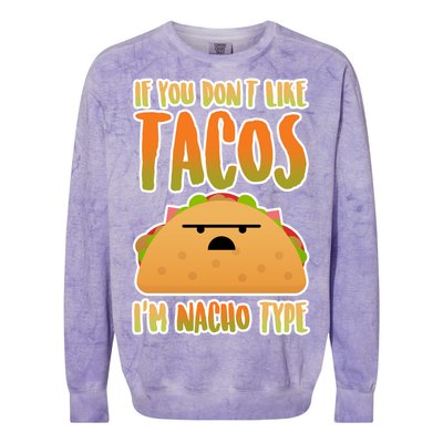 Nacho Type Taco Colorblast Crewneck Sweatshirt