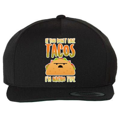 Nacho Type Taco Wool Snapback Cap