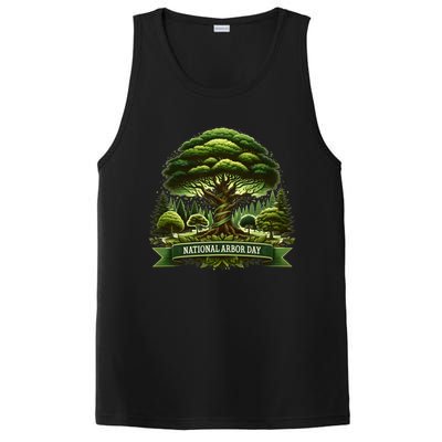 National Arbor Day Tree Care Happy Arbor Day Funny Gift PosiCharge Competitor Tank