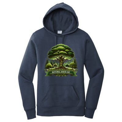 National Arbor Day Tree Care Happy Arbor Day Funny Gift Women's Pullover Hoodie