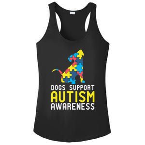 Novelty Autism Dog Lover Awareness Ladies PosiCharge Competitor Racerback Tank