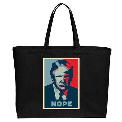 Donald Trump Nope  Cotton Canvas Jumbo Tote