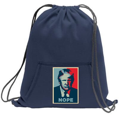 Donald Trump Nope  Sweatshirt Cinch Pack Bag