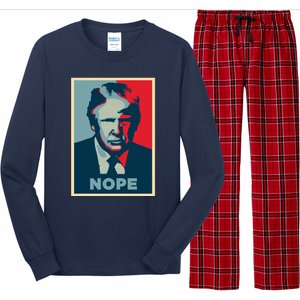 Donald Trump Nope  Long Sleeve Pajama Set