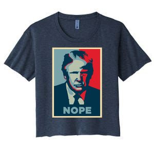 Donald Trump Nope  Women's Crop Top Tee