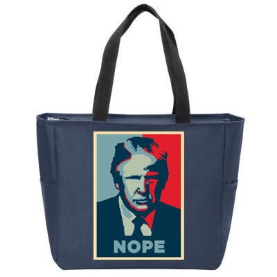 Donald Trump Nope  Zip Tote Bag