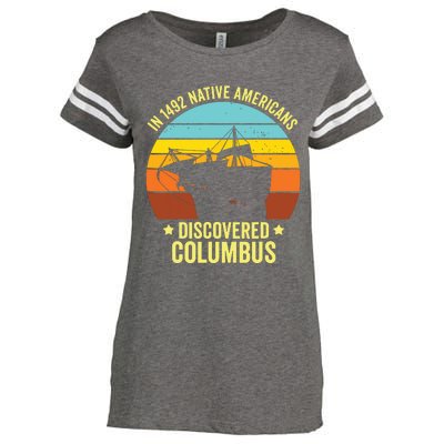 Native Americans Discovered Columbus Shirts Native American Enza Ladies Jersey Football T-Shirt