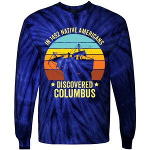 Native Americans Discovered Columbus Shirts Native American Tie-Dye Long Sleeve Shirt