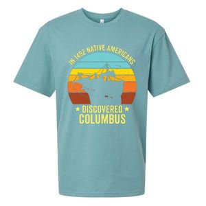 Native Americans Discovered Columbus Shirts Native American Sueded Cloud Jersey T-Shirt