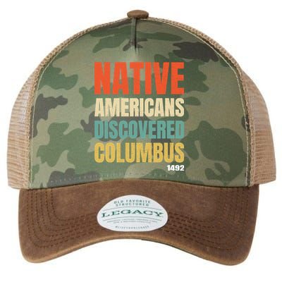 Native Americans Discovered Columbus Legacy Tie Dye Trucker Hat