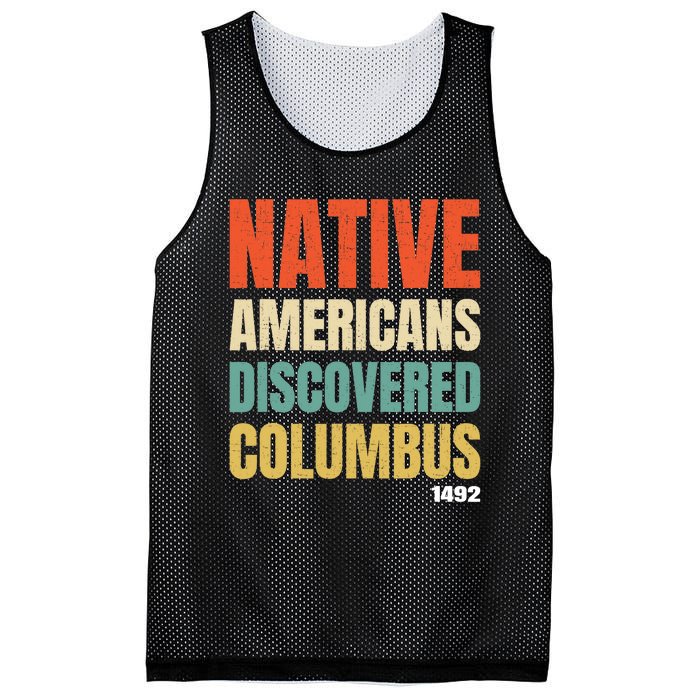 Native Americans Discovered Columbus Mesh Reversible Basketball Jersey Tank