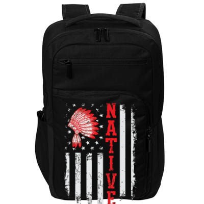 Native American Day USA Flag Cherokee Indigenous People Impact Tech Backpack