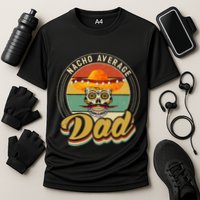 Nacho Average Dad For Mexican Nacho Loving Skull Cooling Performance Crew T-Shirt