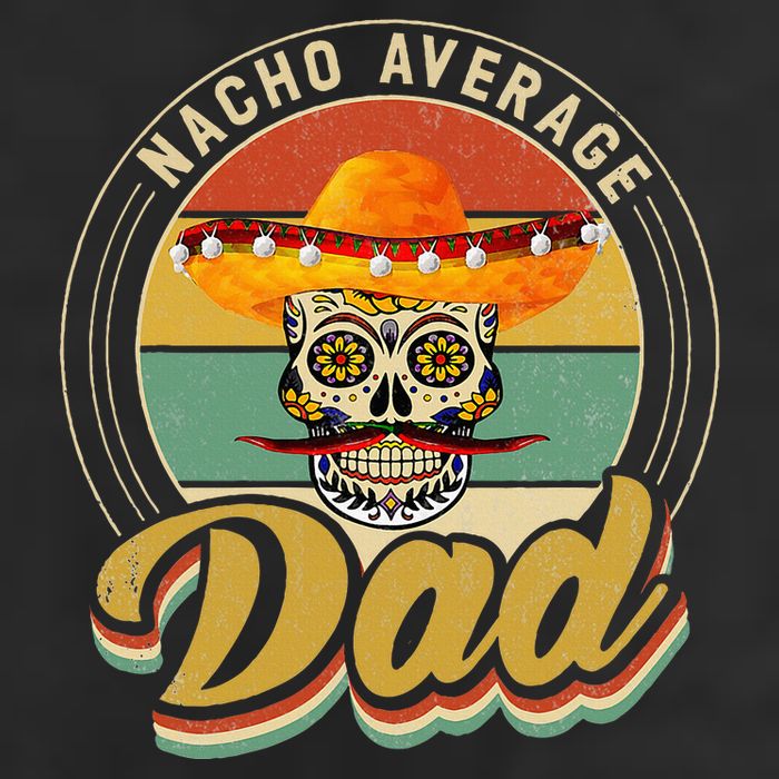 Nacho Average Dad For Mexican Nacho Loving Skull Adult Drive Performance Visor