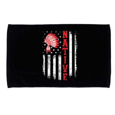 Native American Day USA Flag Cherokee Indigenous People Microfiber Hand Towel