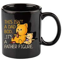 Not A Dad Bod. A Father Figure Funny Fathers Day 11oz C Handle Ceramic Mug