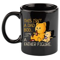 Not A Dad Bod. A Father Figure Funny Fathers Day 11oz C Handle Ceramic Mug