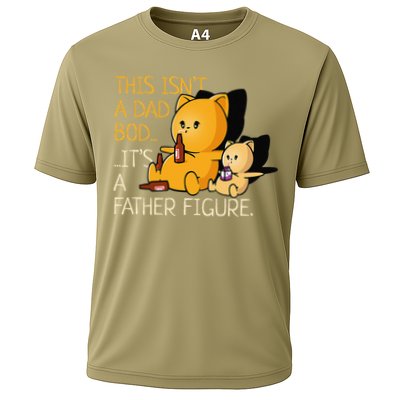 Not A Dad Bod. A Father Figure Funny Fathers Day Cooling Performance Crew T-Shirt