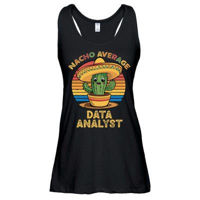 Nacho Average Data Analyst Mexican Cinco De Mayo Analysis Ladies Essential Flowy Tank