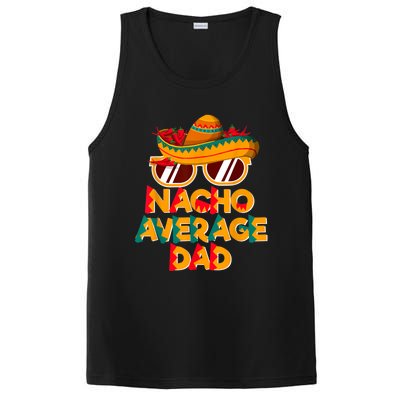 Nacho Average Dad Funny Cinco De Mayo Daddy PosiCharge Competitor Tank