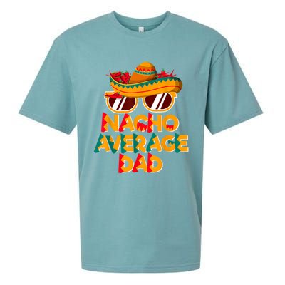 Nacho Average Dad Funny Cinco De Mayo Daddy Sueded Cloud Jersey T-Shirt