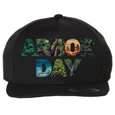 National Arbor Day Tree Care For Happy Arbor Day Funny Gift Wool Snapback Cap