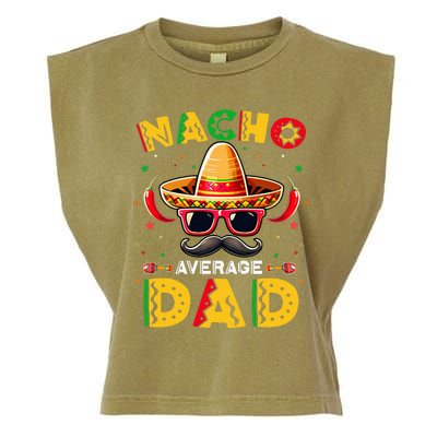 Nacho Average Dad Father Cinco De Mayo Mexican Fiesta Garment-Dyed Women's Muscle Tee