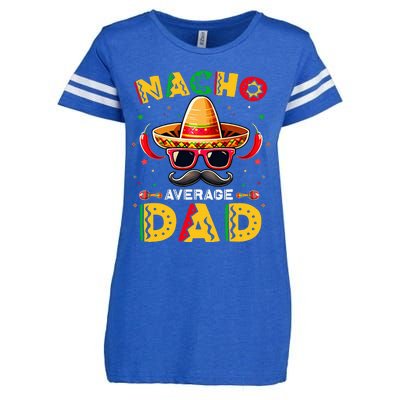 Nacho Average Dad Father Cinco De Mayo Mexican Fiesta Enza Ladies Jersey Football T-Shirt