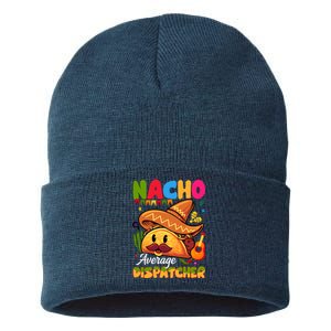 Nacho Average Dispatcher Mexican Mexico Nacho Lover Sustainable Knit Beanie