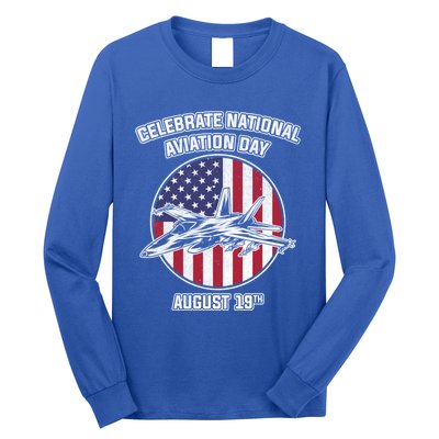 National Aviation Day Gift Long Sleeve Shirt