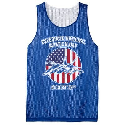 National Aviation Day Gift Mesh Reversible Basketball Jersey Tank