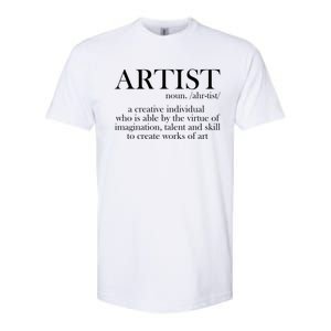 Noun Artist Definition Paintbrush Painter Great Gift Softstyle CVC T-Shirt