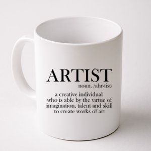 Noun Artist Definition Paintbrush Painter Great Gift Coffee Mug