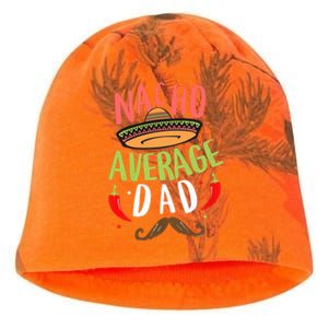 Nacho Average Dad Mexican Daddy Cinco De Mayo Father Fiesta Kati - Camo Knit Beanie