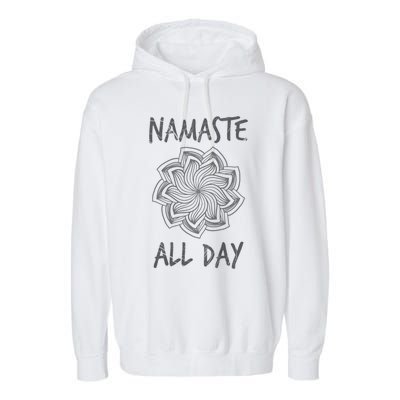 Namaste All Day Gift Garment-Dyed Fleece Hoodie