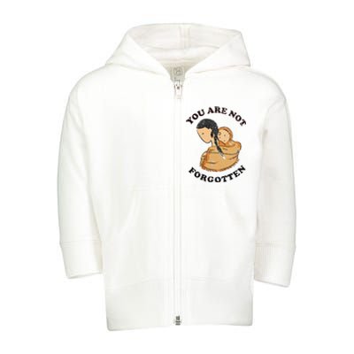 Native American Day Pride Indigenous Toddler Zip Fleece Hoodie