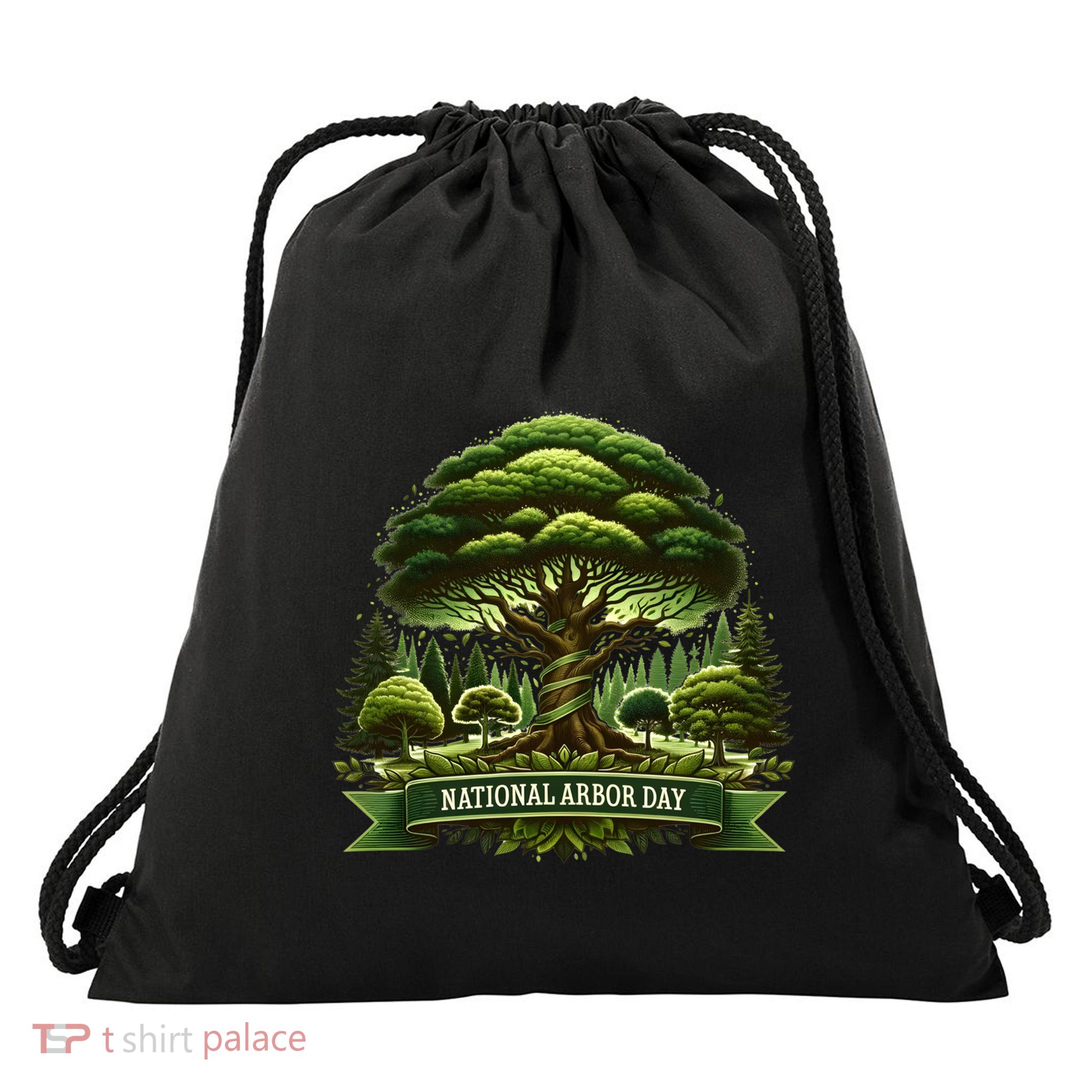 National Arbor Day Tree Care Happy Arbor Day Funny Gift Cool Gift Drawstring Bag