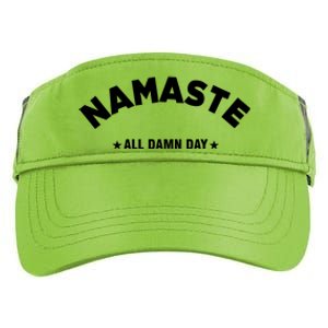 Namaste All Day Spiritual Funny Yoga Instructor Art Cute Gift Adult Drive Performance Visor