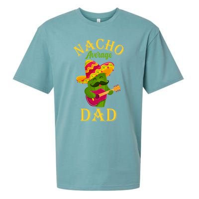 Nacho Average Dad Mexican Father Cinco De Mayo Daddy Fiesta Sueded Cloud Jersey T-Shirt