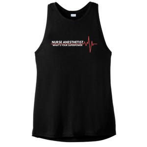 Nurse Appreciation Day Crna Anesthesia Nurse Students Gift Ladies PosiCharge Tri-Blend Wicking Tank