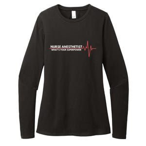 Nurse Appreciation Day Crna Anesthesia Nurse Students Gift Womens CVC Long Sleeve Shirt