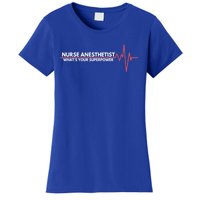 Nurse Appreciation Day Crna Anesthesia Nurse Students Gift Women's T-Shirt