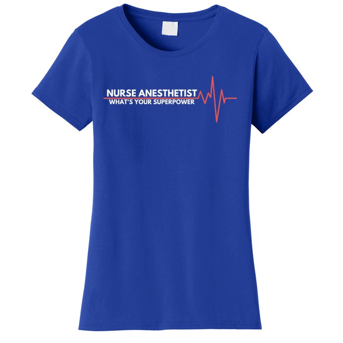 Nurse Appreciation Day Crna Anesthesia Nurse Students Gift Women's T-Shirt