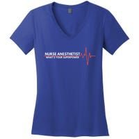 Nurse Appreciation Day Crna Anesthesia Nurse Students Gift Women's V-Neck T-Shirt