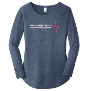 Nurse Appreciation Day Crna Anesthesia Nurse Students Gift Women's Perfect Tri Tunic Long Sleeve Shirt