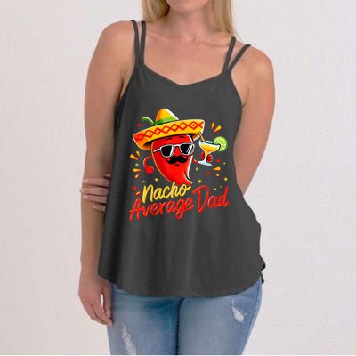 Nacho Average Daddy Dad Mexican Cinco De Mayo Father Fiesta Women's Strappy Tank