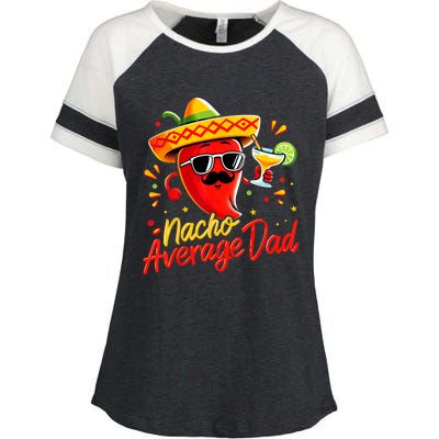 Nacho Average Daddy Dad Mexican Cinco De Mayo Father Fiesta Enza Ladies Jersey Colorblock Tee