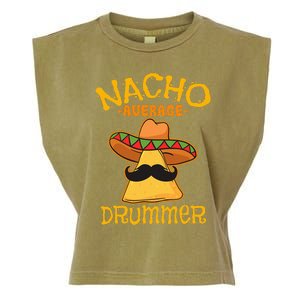 Nacho Average Drummer Mexican Percussionist Cinco De Mayo Garment-Dyed Women's Muscle Tee